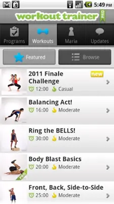 Workout Trainer android App screenshot 0